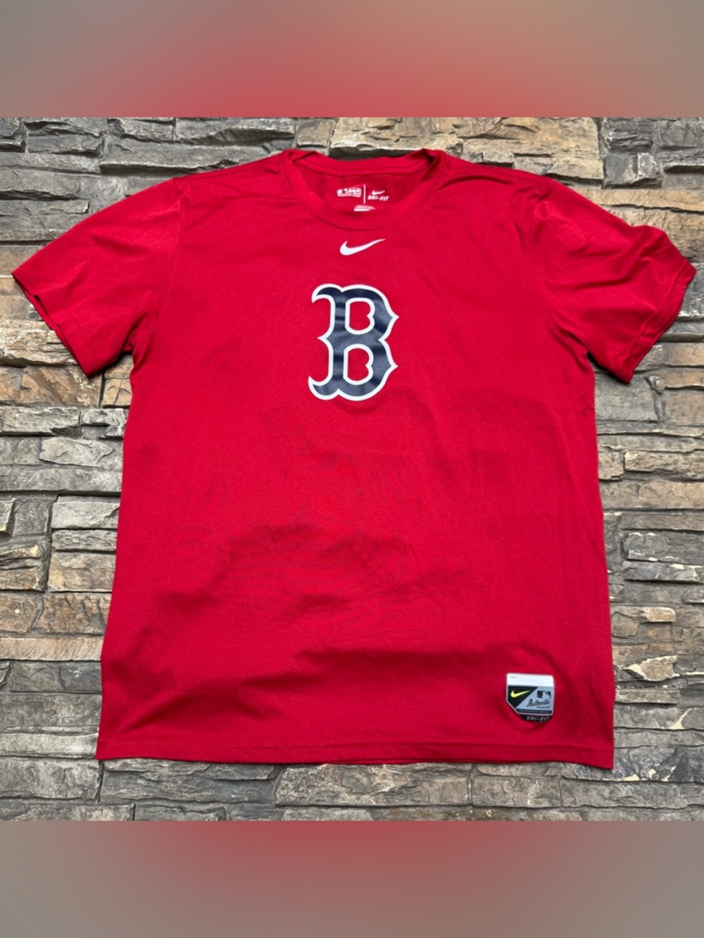 Boston Red Sox Nike Shirt Mens Large Dri Fit Lightweight Fenway MLB Baseball